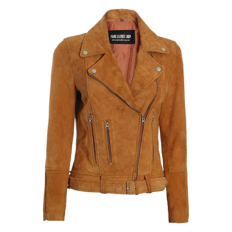 Womens Biker Fringe Suede Jacket AU sold by Prime Leather Shop