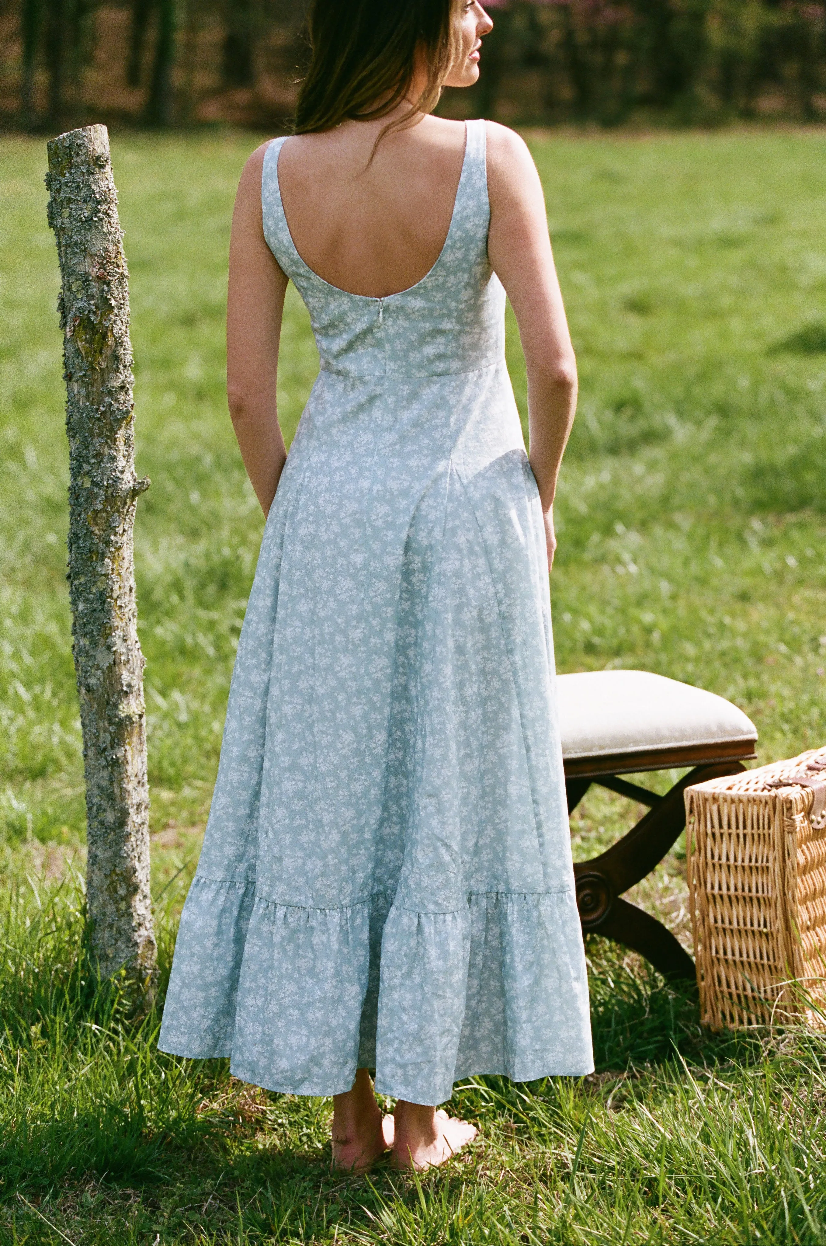 Lorraine Ruffle Midi Dress sold by Rêveux product image thumbnail 2