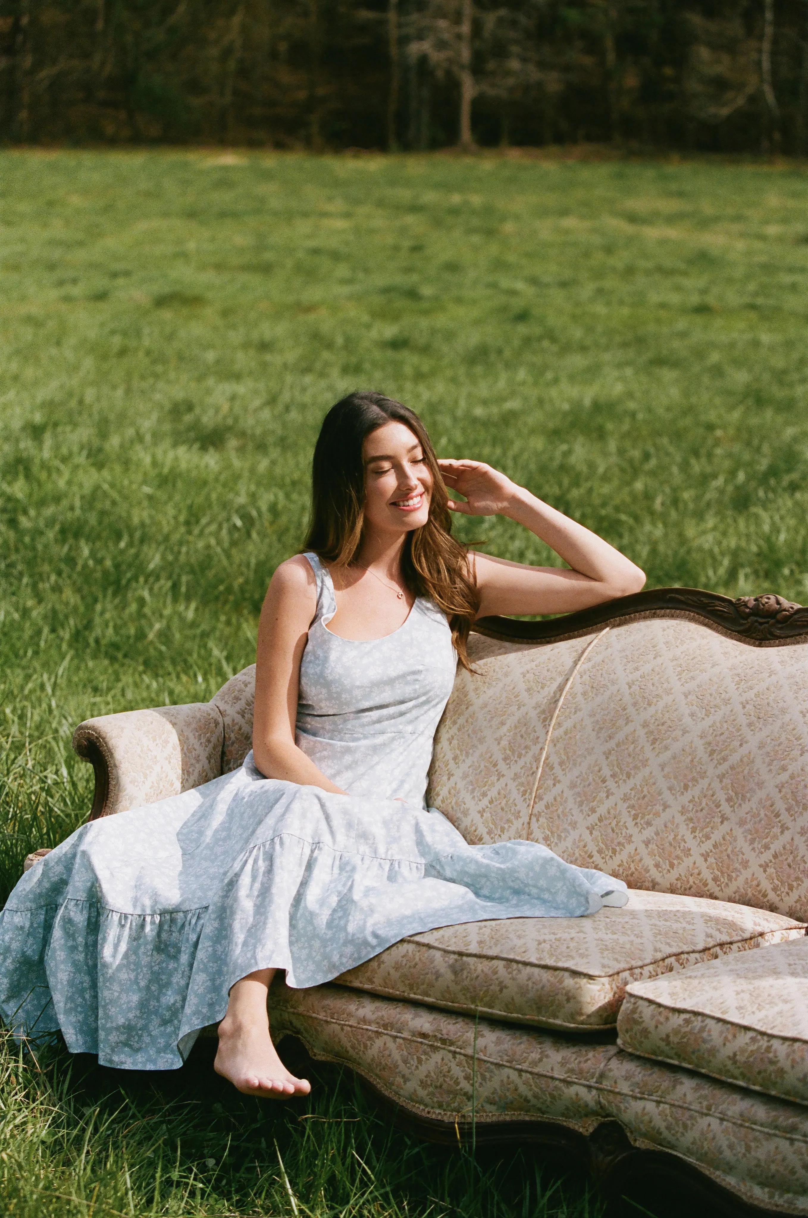 Lorraine Ruffle Midi Dress sold by Rêveux product image thumbnail 4