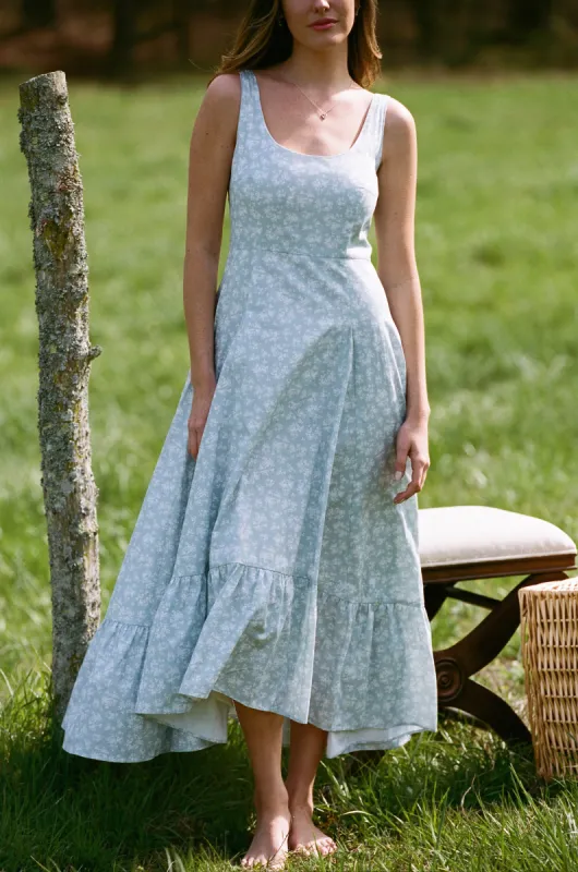 Lorraine Ruffle Midi Dress sold by Rêveux