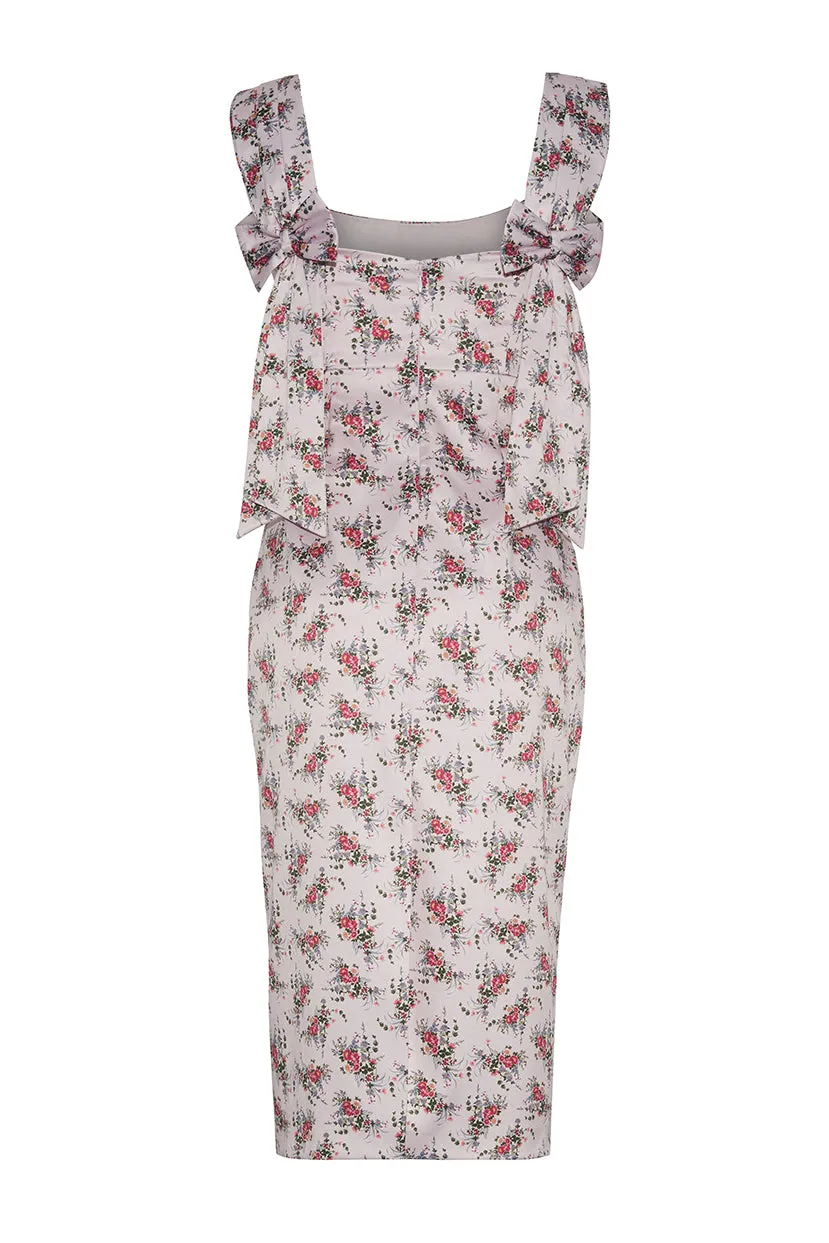 Antoinette Stretch Satin Midi Dress sold by Rêveux product image thumbnail 2