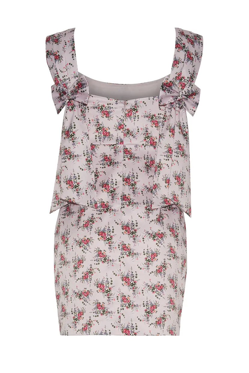 Adeline Stretch Satin Mini Dress sold by Rêveux product image thumbnail 2