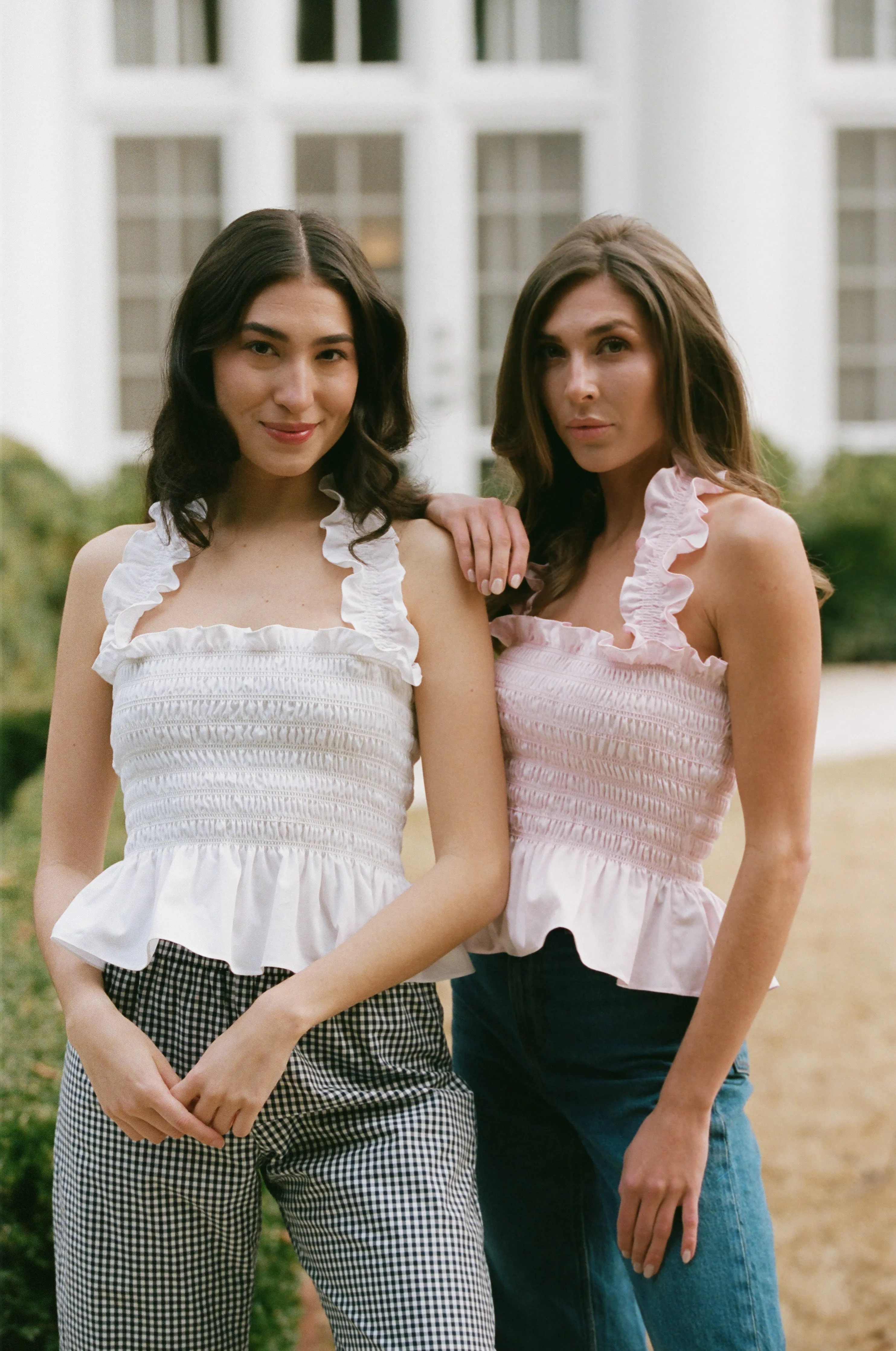 Marguerite Smocked Top in Rose sold by Rêveux product image thumbnail 3