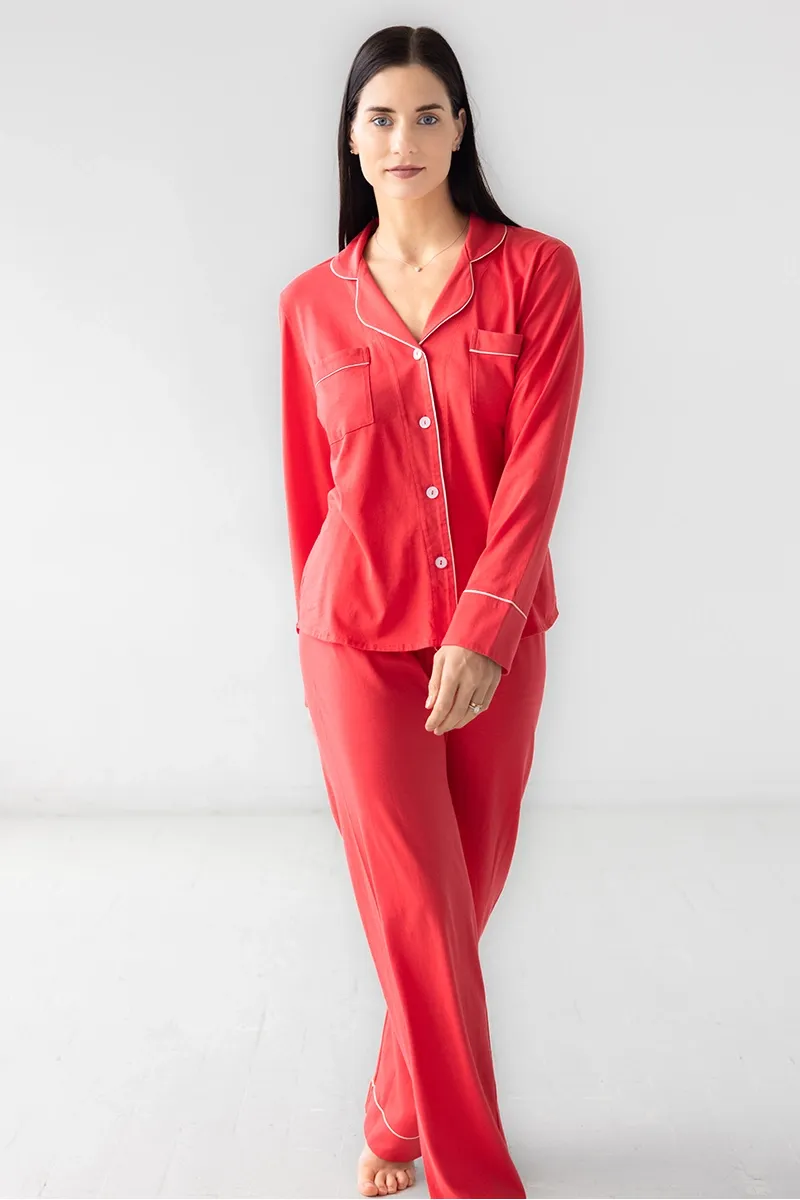 Classic Pajamas in Pima Cotton sold by Salua Lingerie