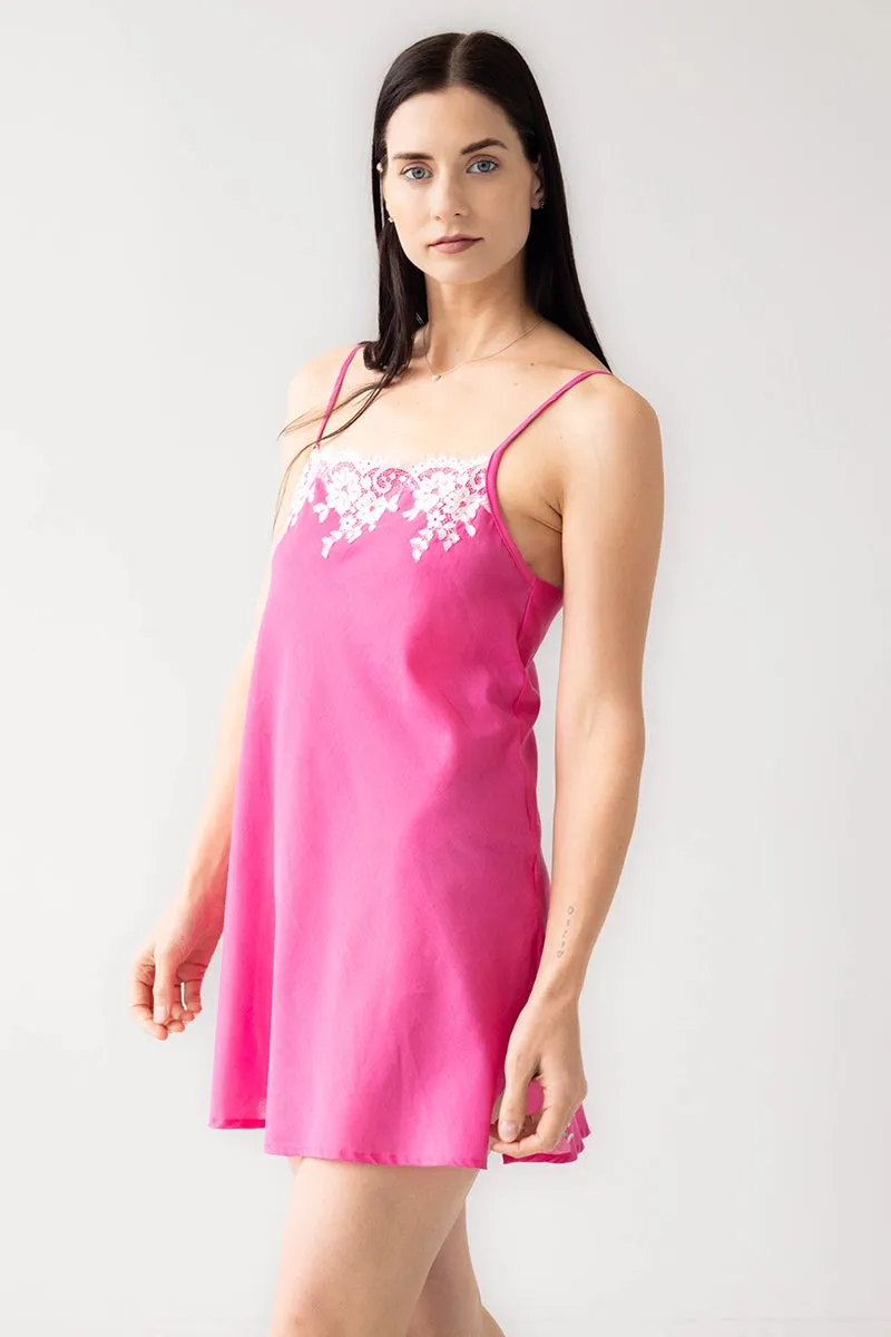 Cecile Cotton Chemise sold by Salua Lingerie