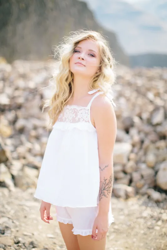 Favorita Cotton Top & Shorts sold by Salua Lingerie