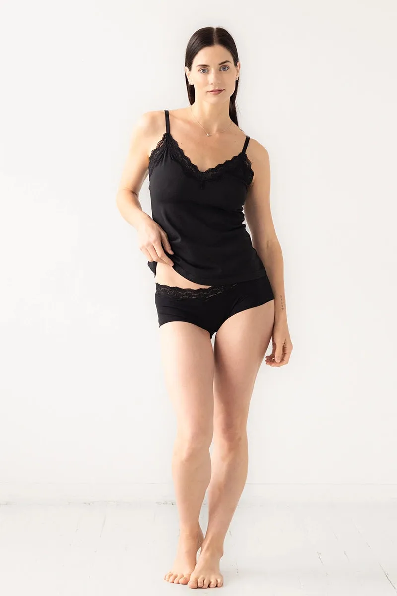 Cotton Camisole with lace trim sold by Salua Lingerie product image thumbnail 5
