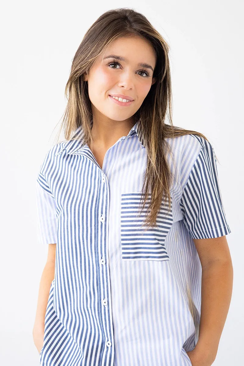 Amalfi Stripes Resort Short Set sold by Salua Lingerie product image thumbnail 3