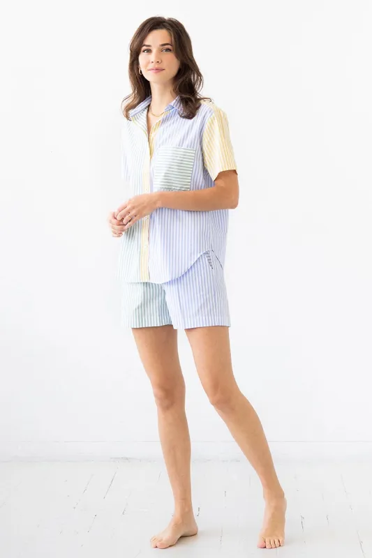 Amalfi Stripes Resort Short Set sold by Salua Lingerie