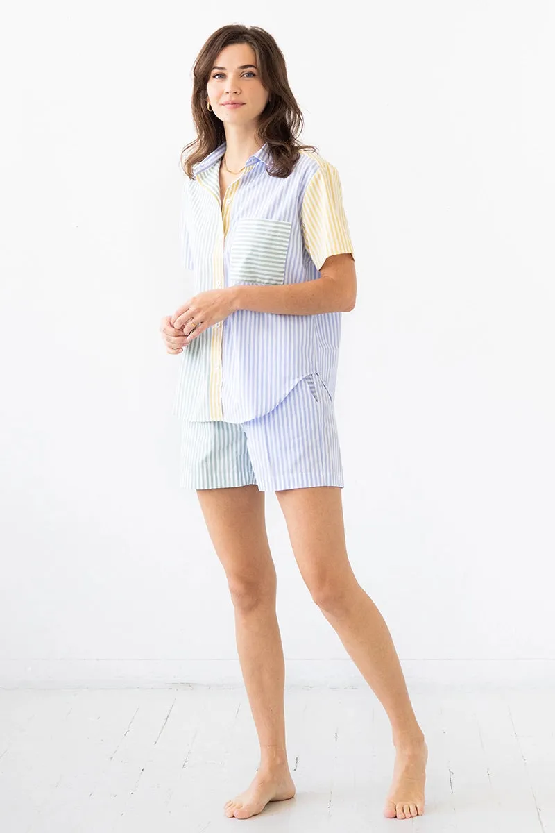 Amalfi Stripes Resort Short Set sold by Salua Lingerie