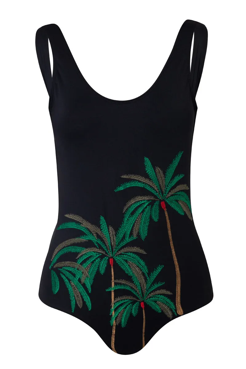 Trinidad One piece Black Palmeras Bordado by Verdelimon sold by Salua Lingerie product image thumbnail 3