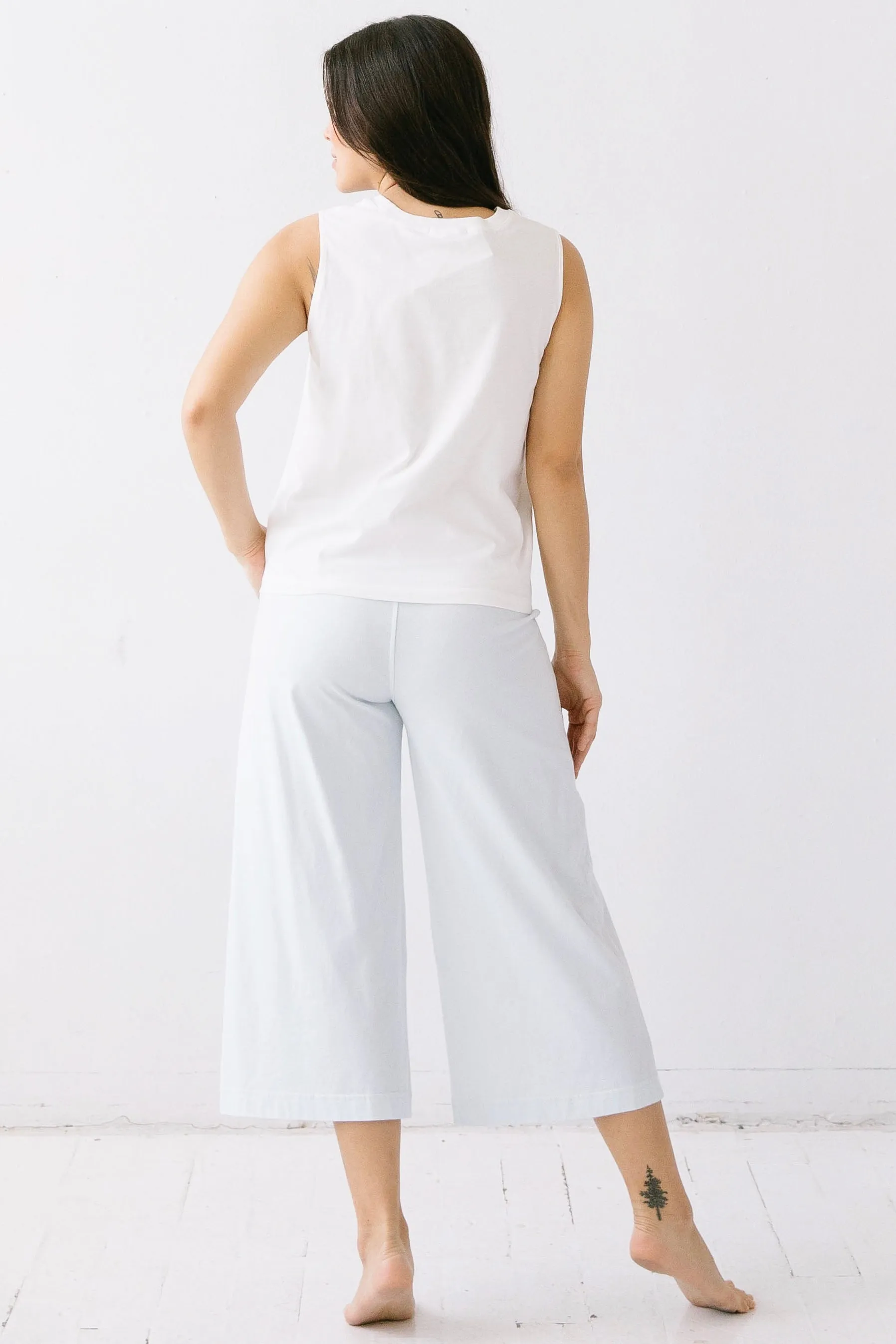 Pima Cotton Wide Leg Capris sold by Salua Lingerie product image thumbnail 2