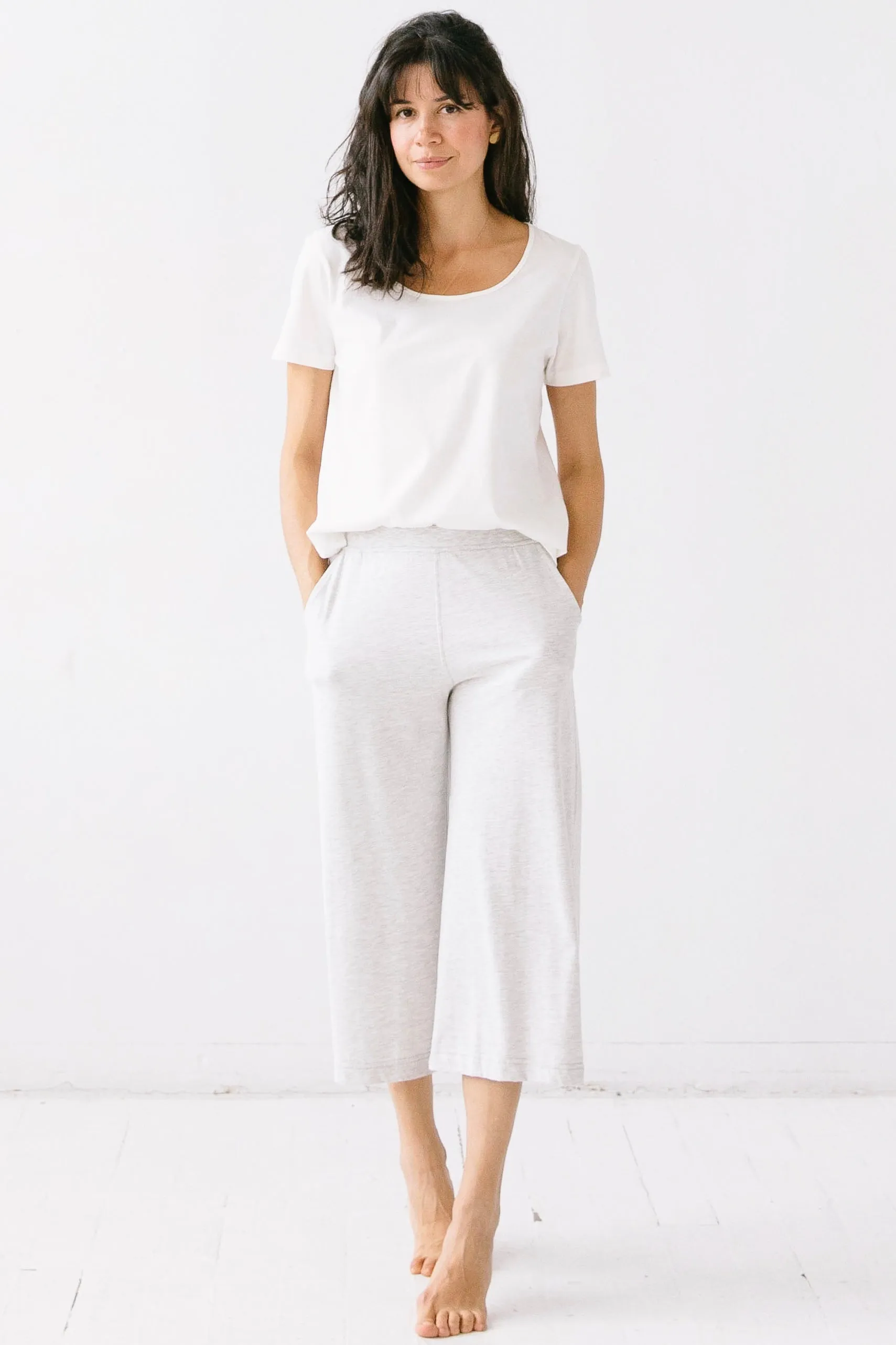 Pima Cotton Wide Leg Capris sold by Salua Lingerie product image thumbnail 4