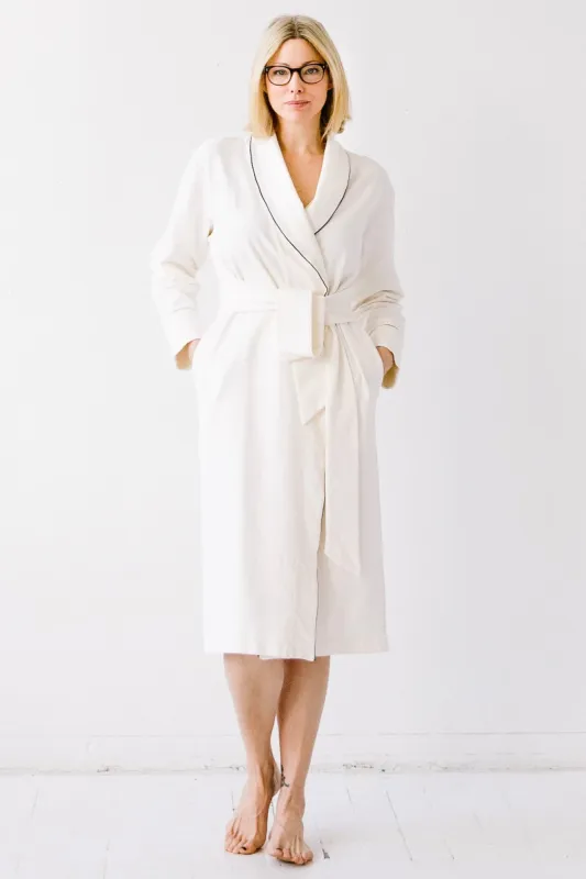 Short Plush Robe in Cotton 36" sold by Salua Lingerie