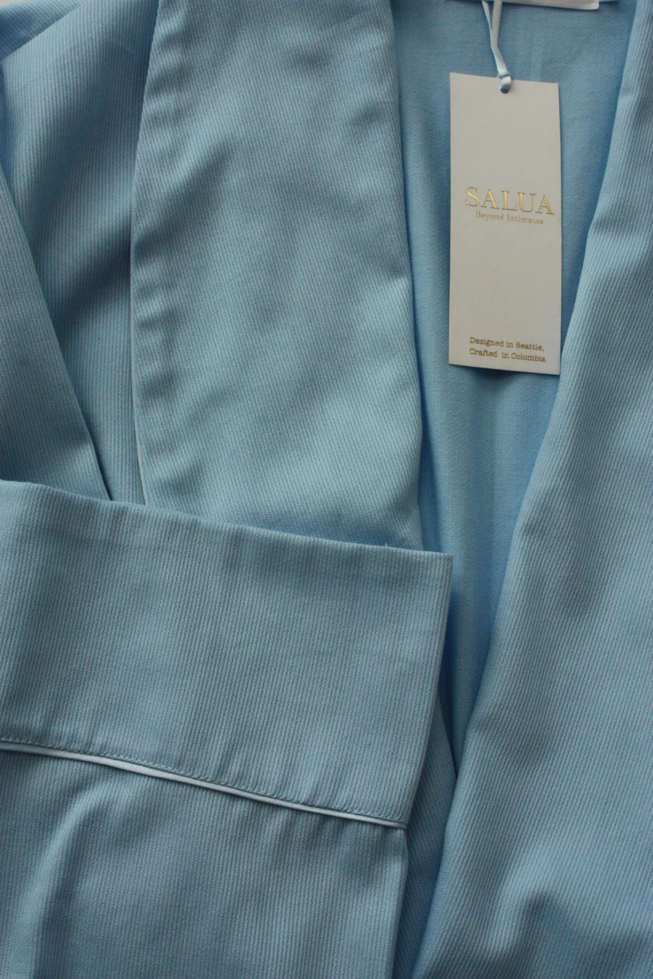 Classic Cotton Pique Robe 39" sold by Salua Lingerie product image thumbnail 3