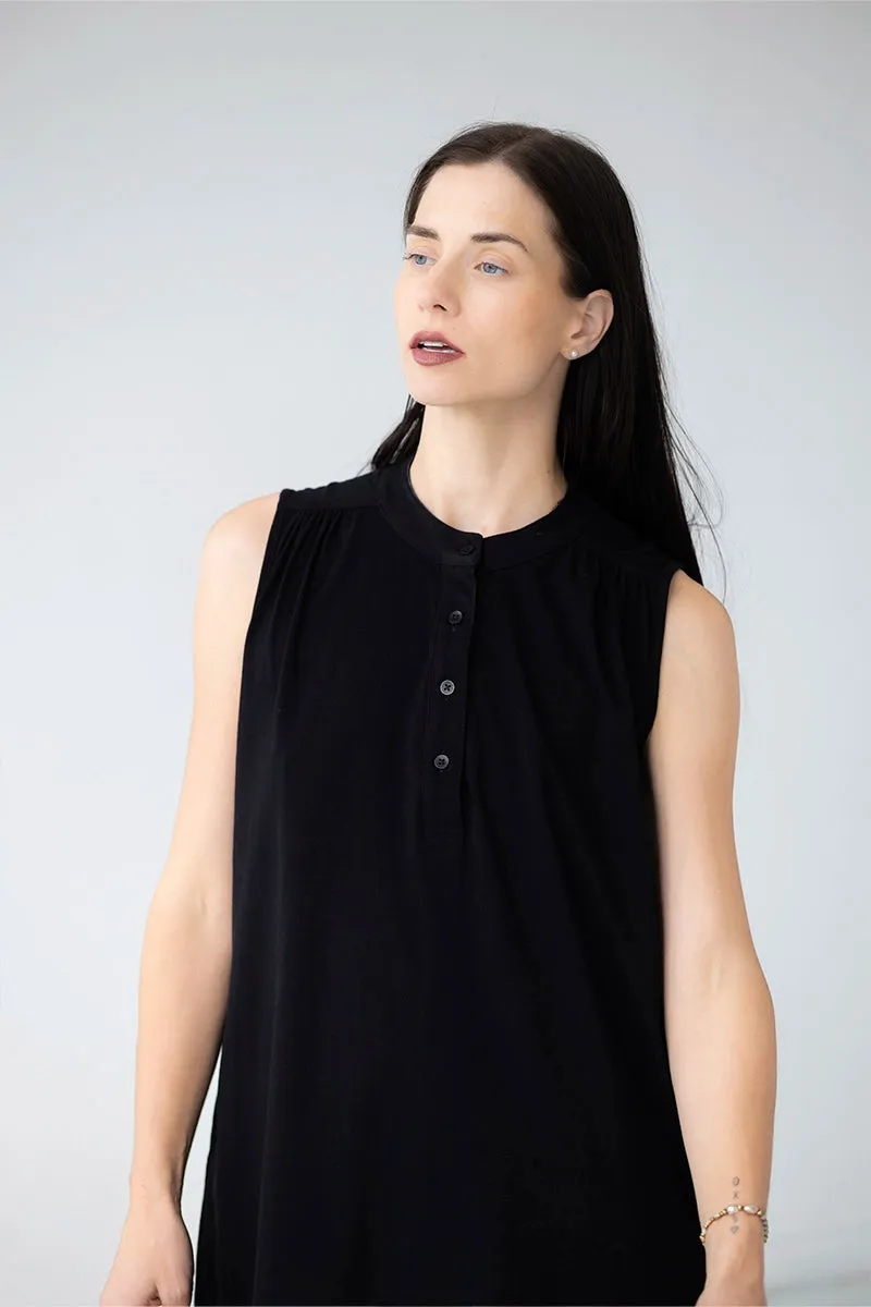 Aisha Relaxed Sleeveless Sleep Mini Tunic sold by Salua Lingerie product image thumbnail 2