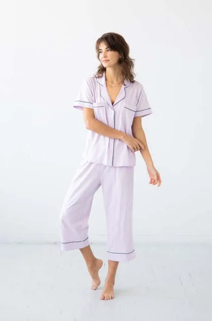 SALUA Classic Capri Pajamas in Pima Cotton sold by Salua Lingerie