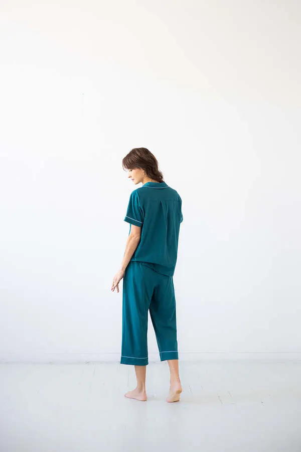 SALUA Classic Capri Pajamas in Pima Cotton sold by Salua Lingerie product image thumbnail 2