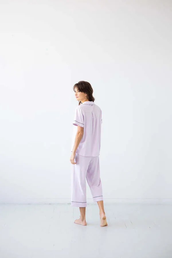 SALUA Classic Capri Pajamas in Pima Cotton sold by Salua Lingerie product image thumbnail 4