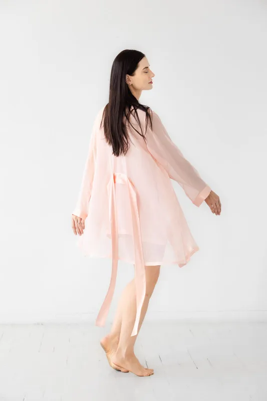 Salua Classic Chiffon Robe made by Salua Lingerie