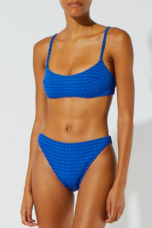 Elsa Bottom Shiny Stripe Ric by Solid & Striped sold by Salua Lingerie