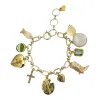Plain Charm Bracelet - Make Your Own: Gold sold by The Sage Vintage