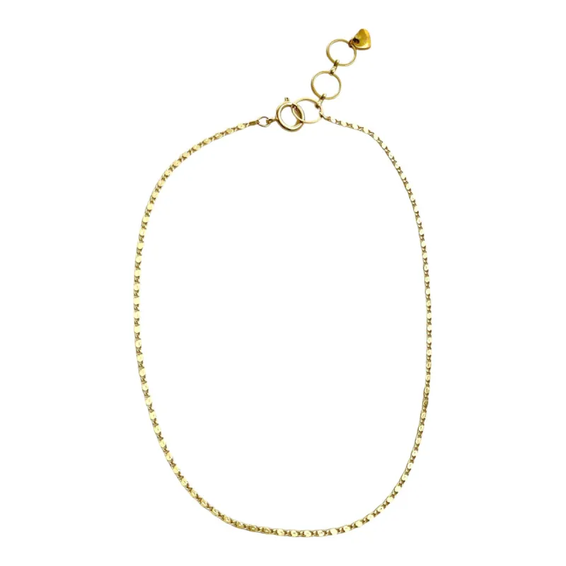 Make Your Own Necklace Base - Gold Mini Flashy sold by The Sage Vintage