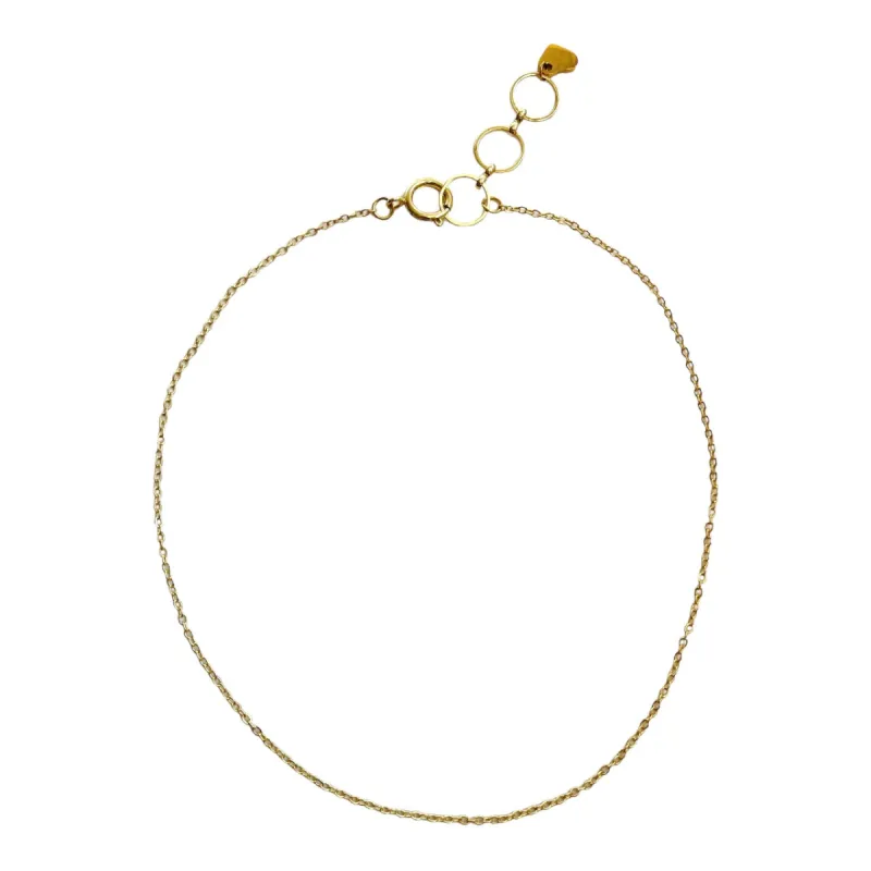 Make Your Own Necklace Base - Gold Mini Plain Chain sold by The Sage Vintage