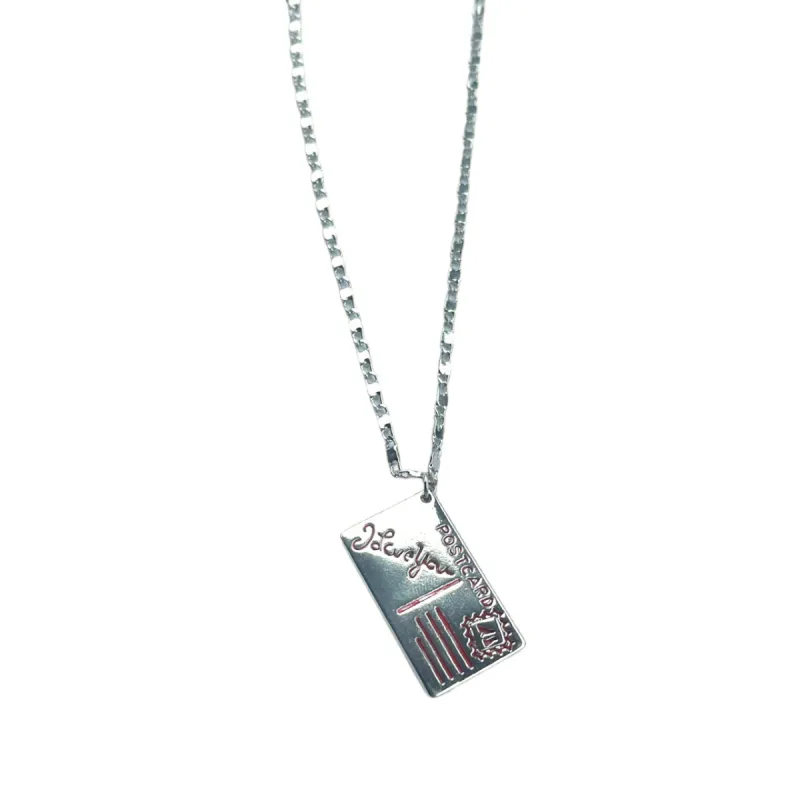 Silver Postcard Necklace sold by The Sage Vintage