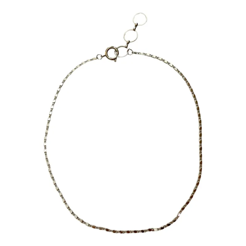 Make Your Own Necklace Base - Silver Mini Flashy sold by The Sage Vintage