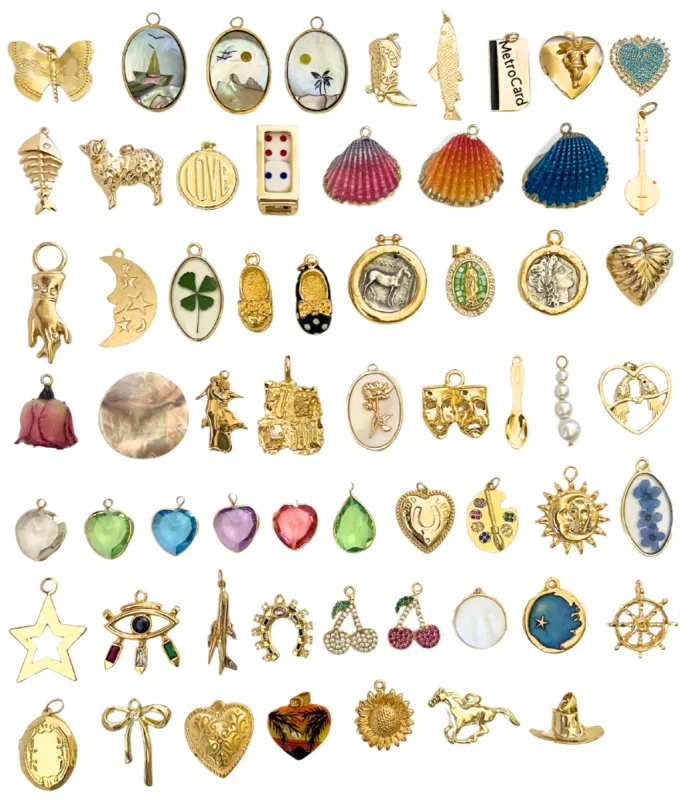 Gold Clip Anywhere Charms - Medium sold by The Sage Vintage