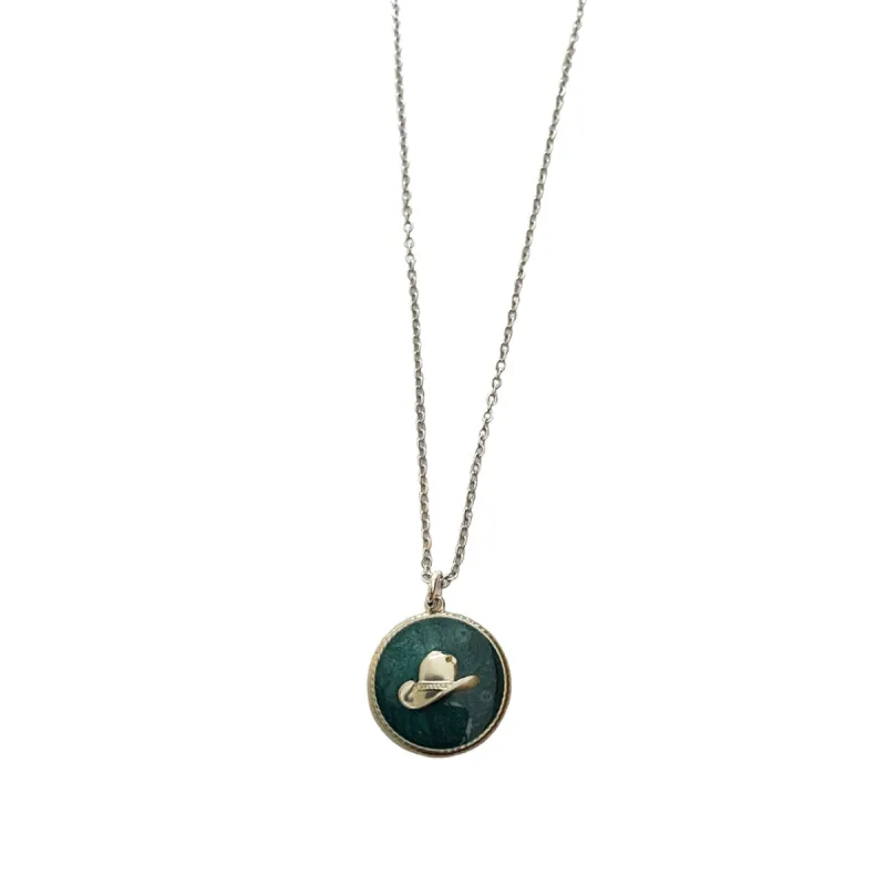 Silver Hat Necklace sold by The Sage Vintage