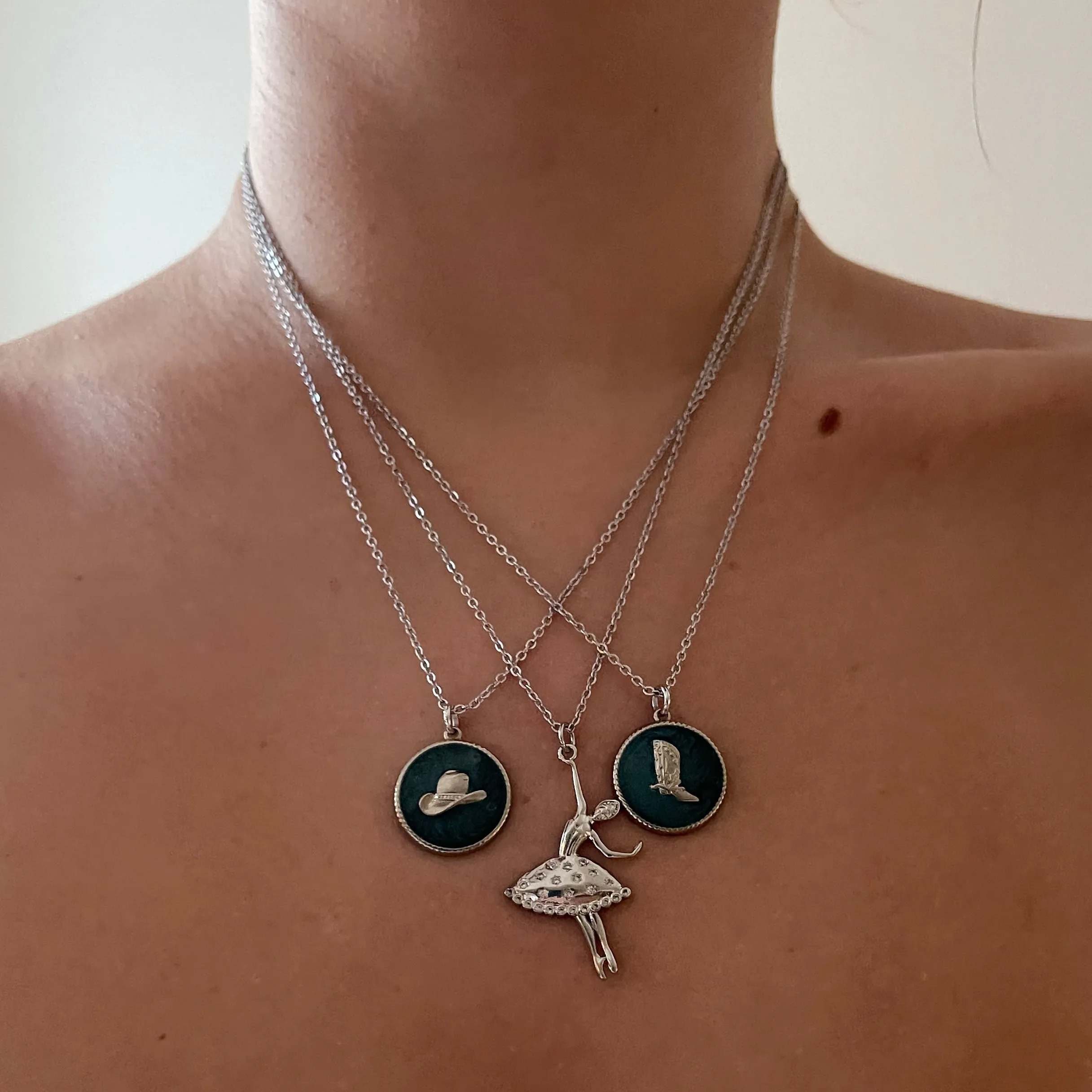 Silver Boot Necklace sold by The Sage Vintage product image thumbnail 2