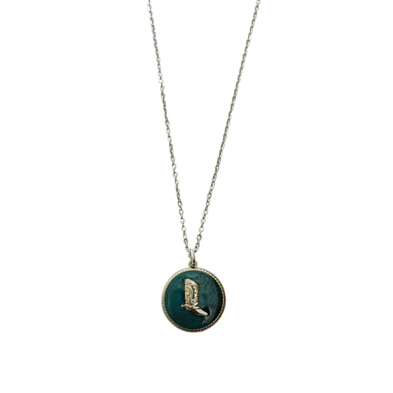 Silver Boot Necklace sold by The Sage Vintage
