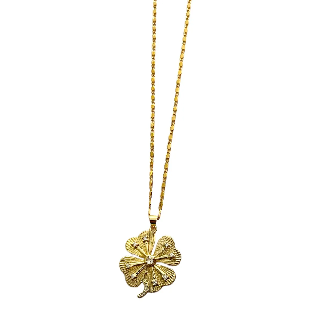 Lucky Clover Necklace sold by The Sage Vintage product image thumbnail 2