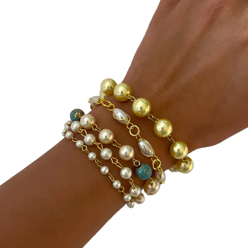 Plain Deadstock Chain Bracelet - Make Your Own: Gold made by The Sage Vintage