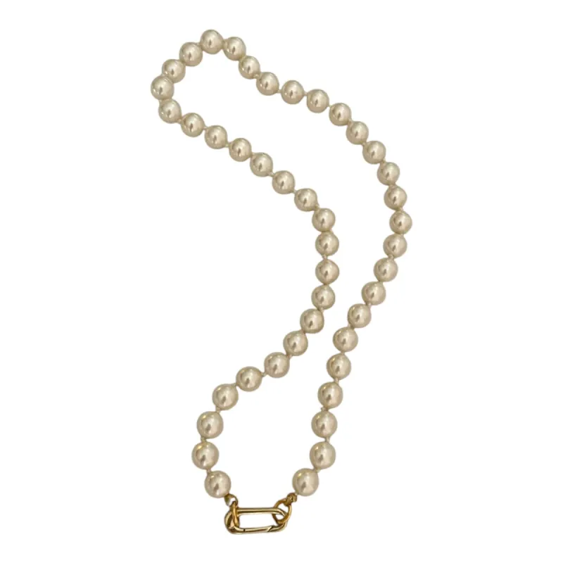 Pearl Charm Holder Necklace - Deadstock sold by The Sage Vintage