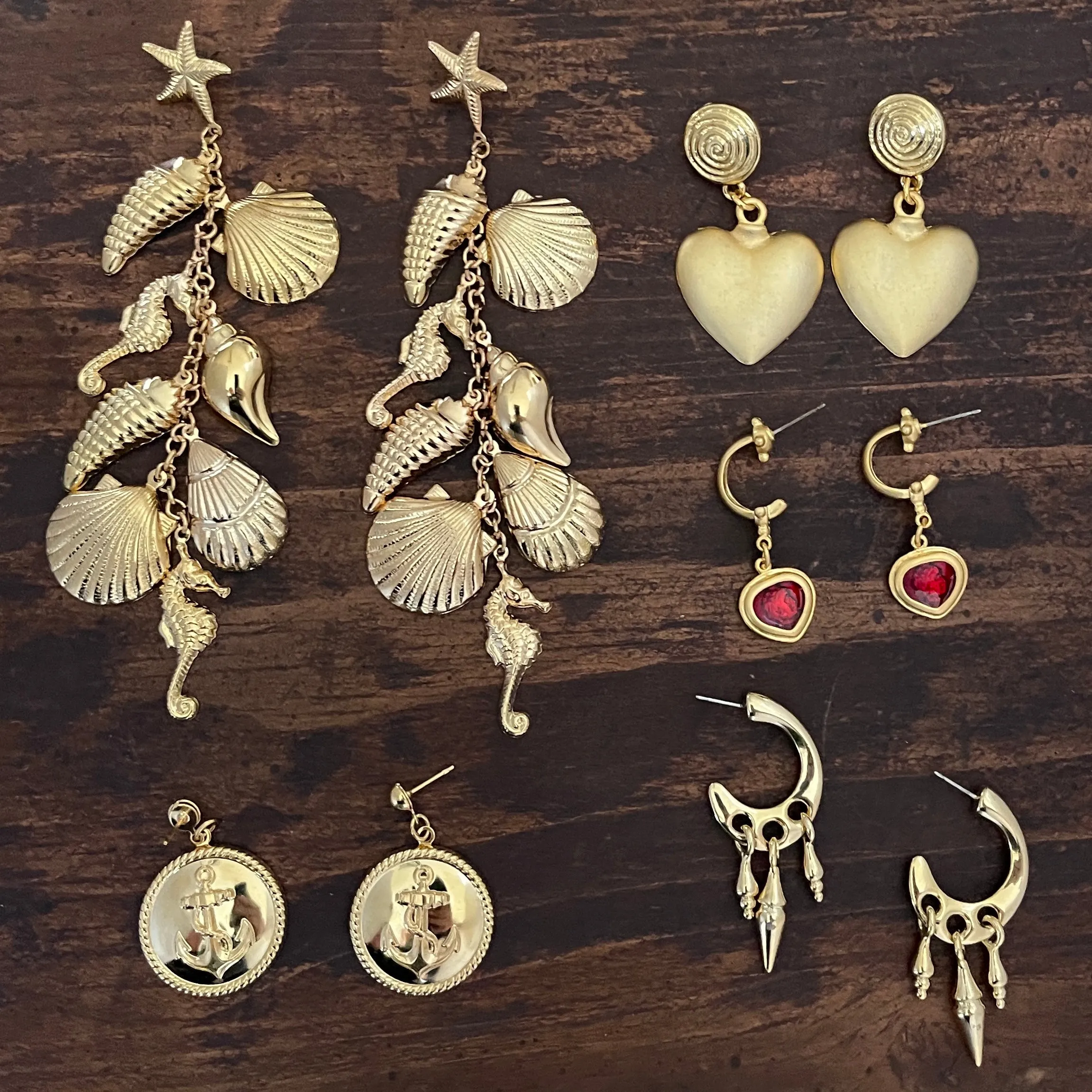 Swirly Hearts Earrings - Deadstock sold by The Sage Vintage product image thumbnail 3