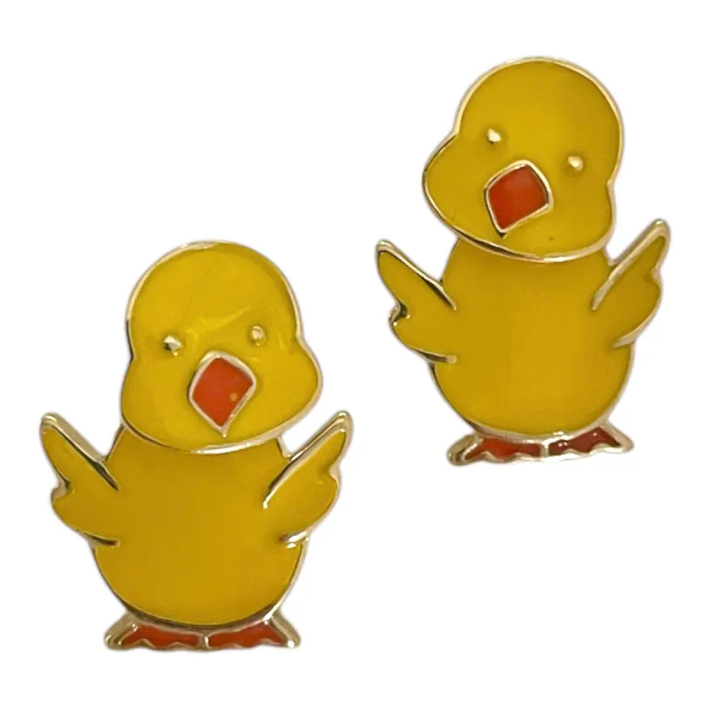 Moving Chick Earrings - Deadstock sold by The Sage Vintage