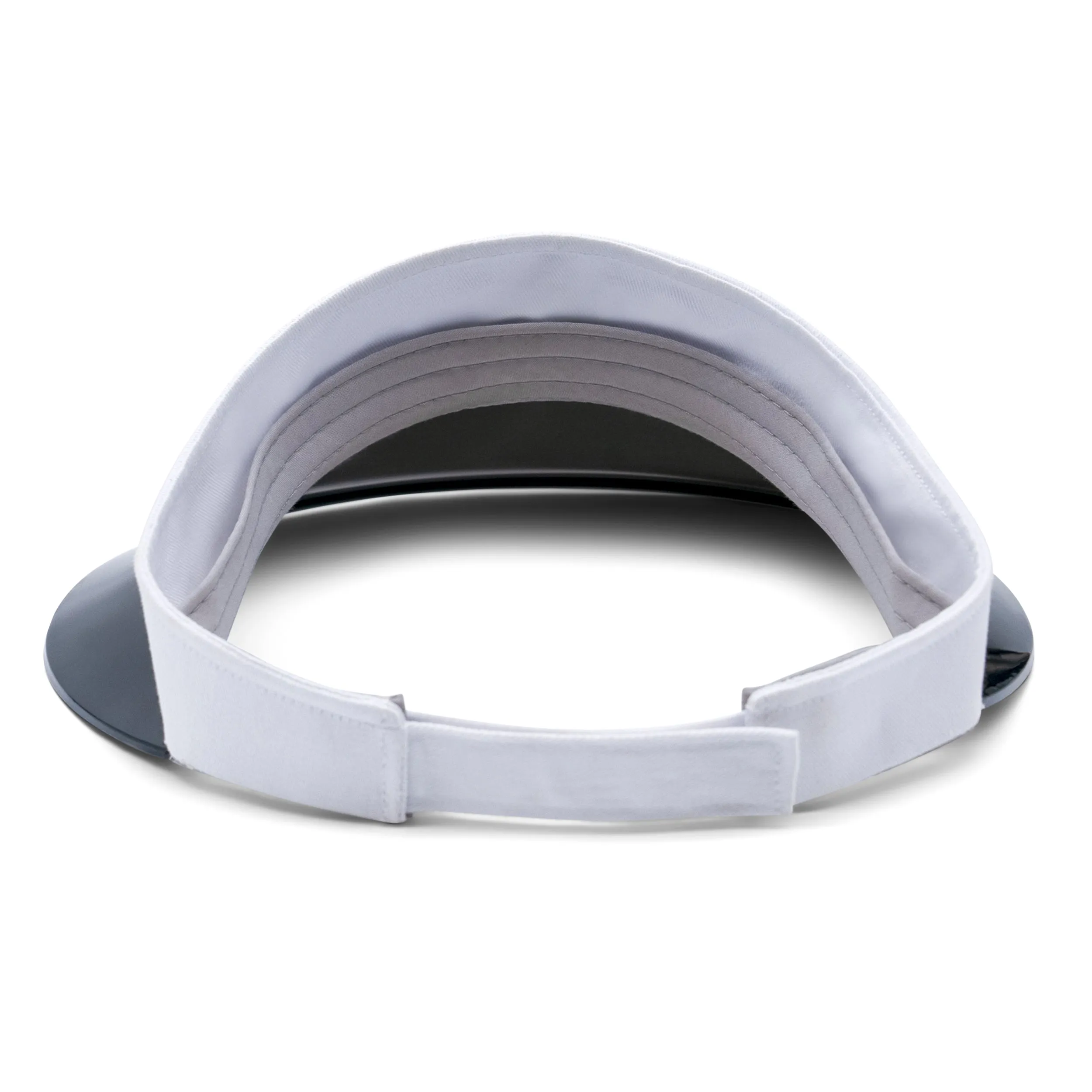 White Wide Brim Visor sold by Visto Visors product image thumbnail 4