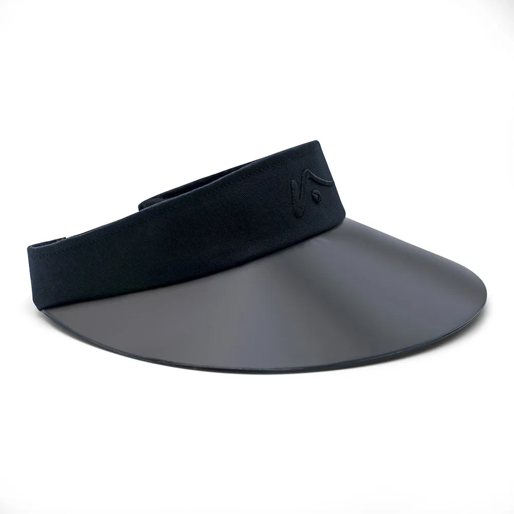 Black Wide Brim Transparent Visor by Visto Visors sold by Visto Visors product image thumbnail 3