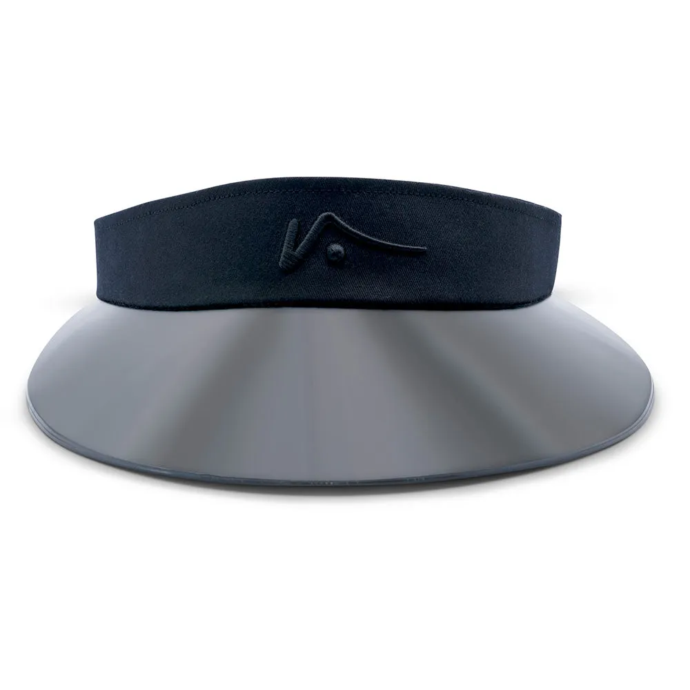 Black Wide Brim Transparent Visor by Visto Visors sold by Visto Visors