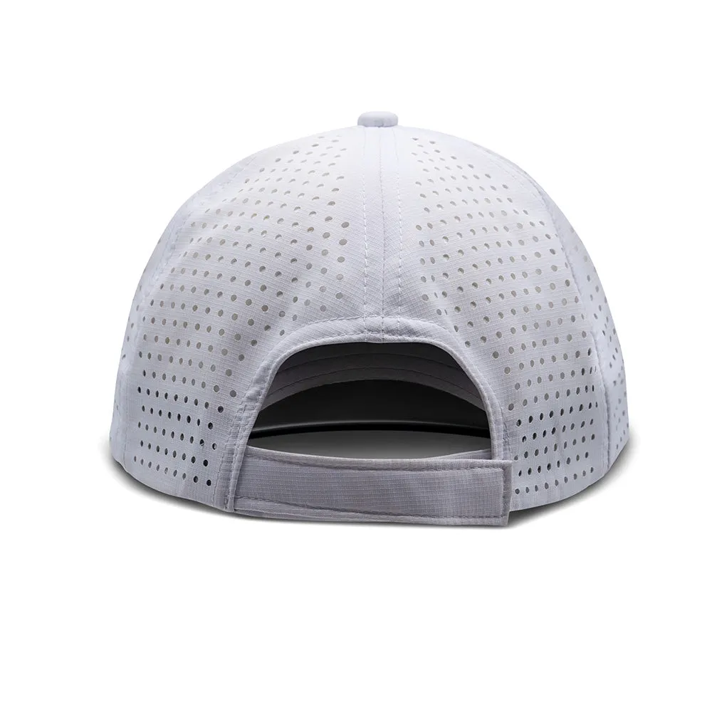 White Structured Nylon Mesh Hat sold by Visto Visors product image thumbnail 4