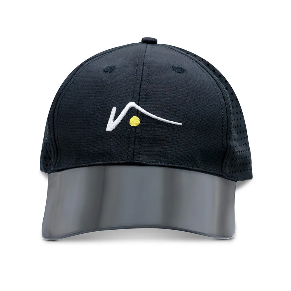 Black Structured Nylon Mesh Hat sold by Visto Visors