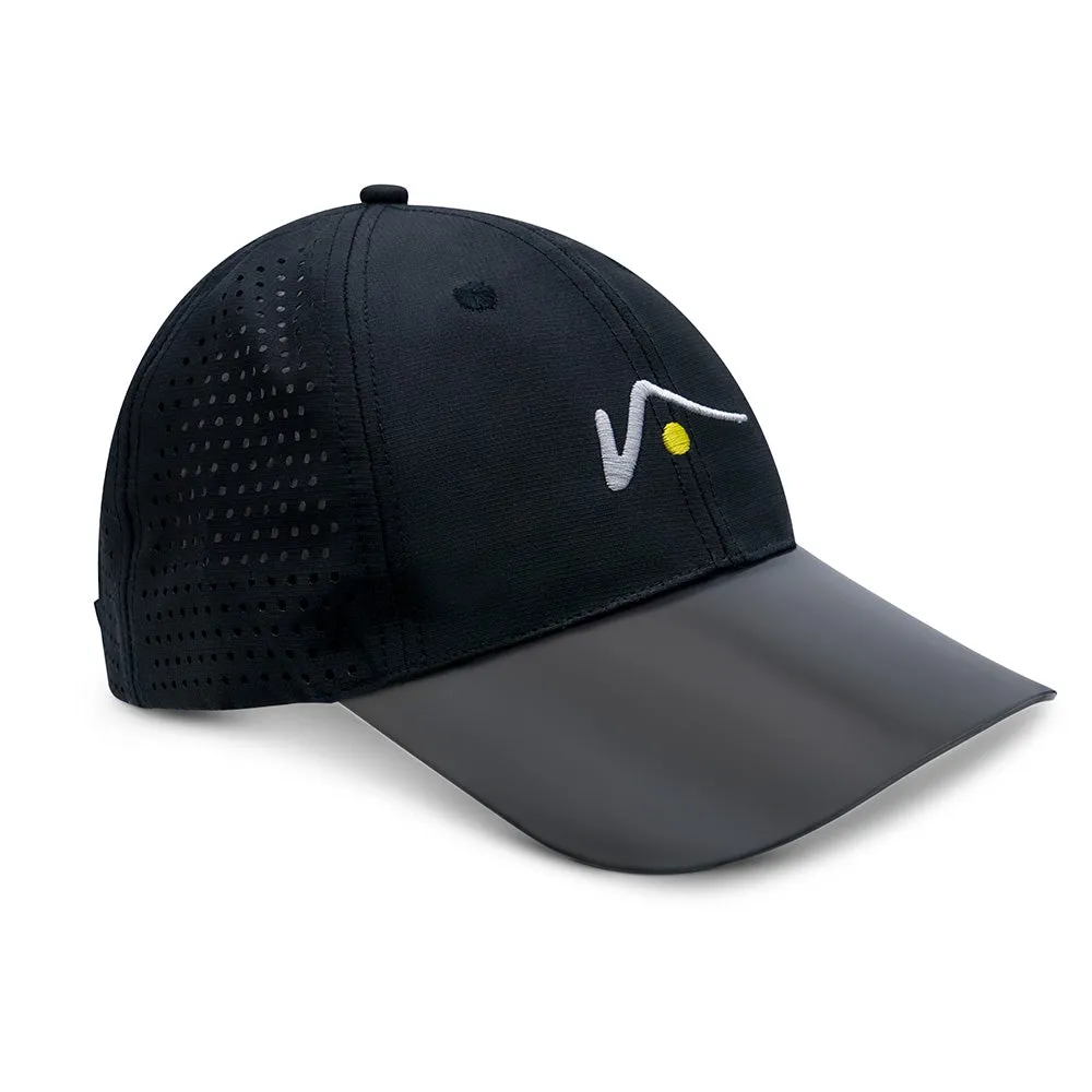 Black Structured Nylon Mesh Hat sold by Visto Visors product image thumbnail 3
