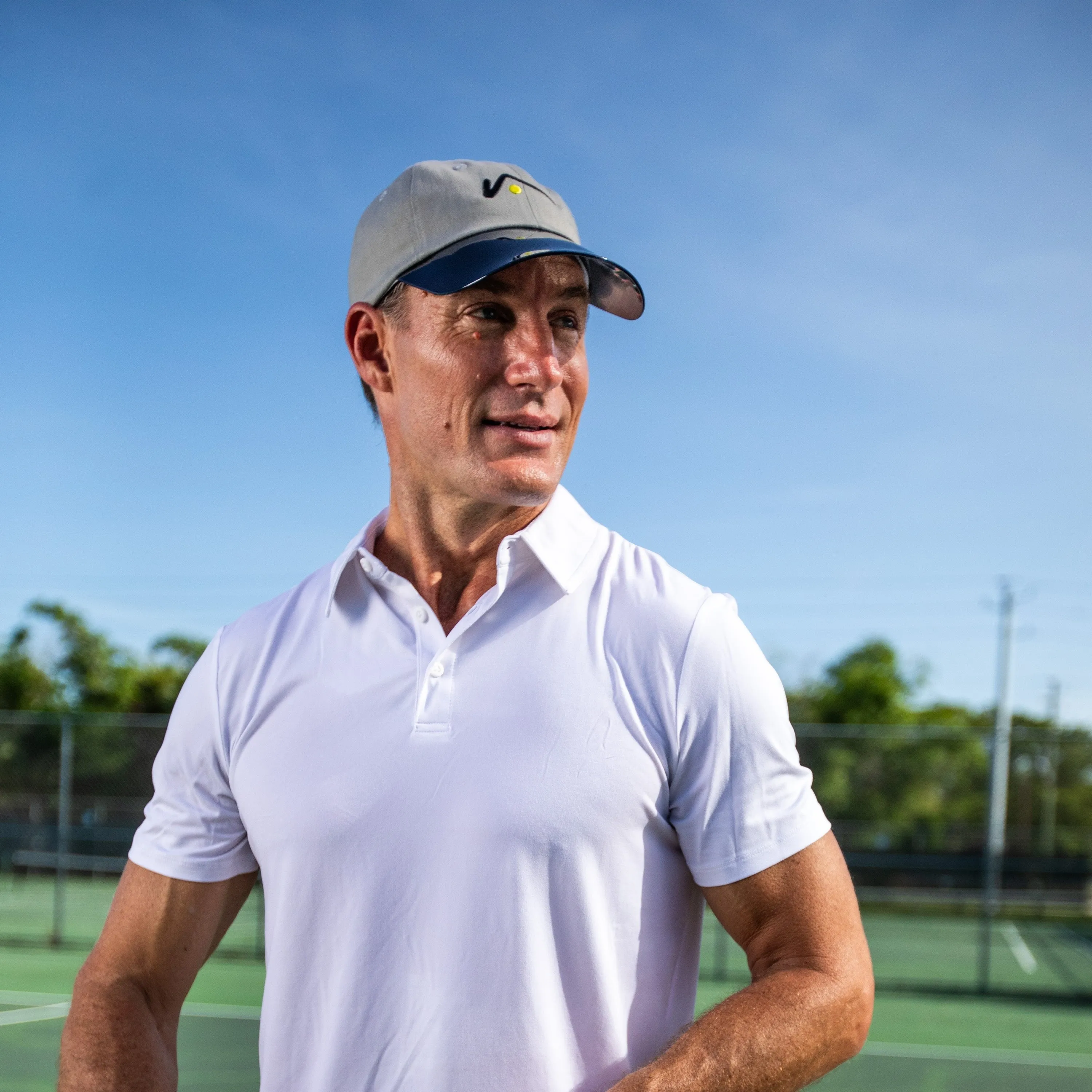 Gray Sports Cap sold by Visto Visors product image thumbnail 2