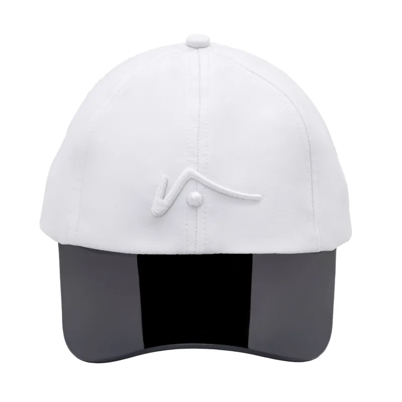 White Poly Unstructured Hat sold by Visto Visors
