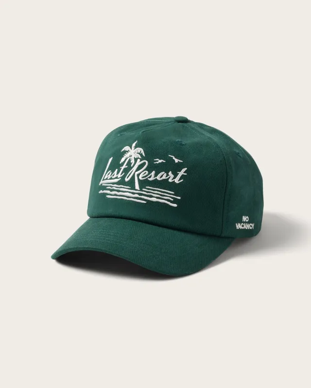 Last Resort Baseball Hat in Green sold by Hemlock Hat Co