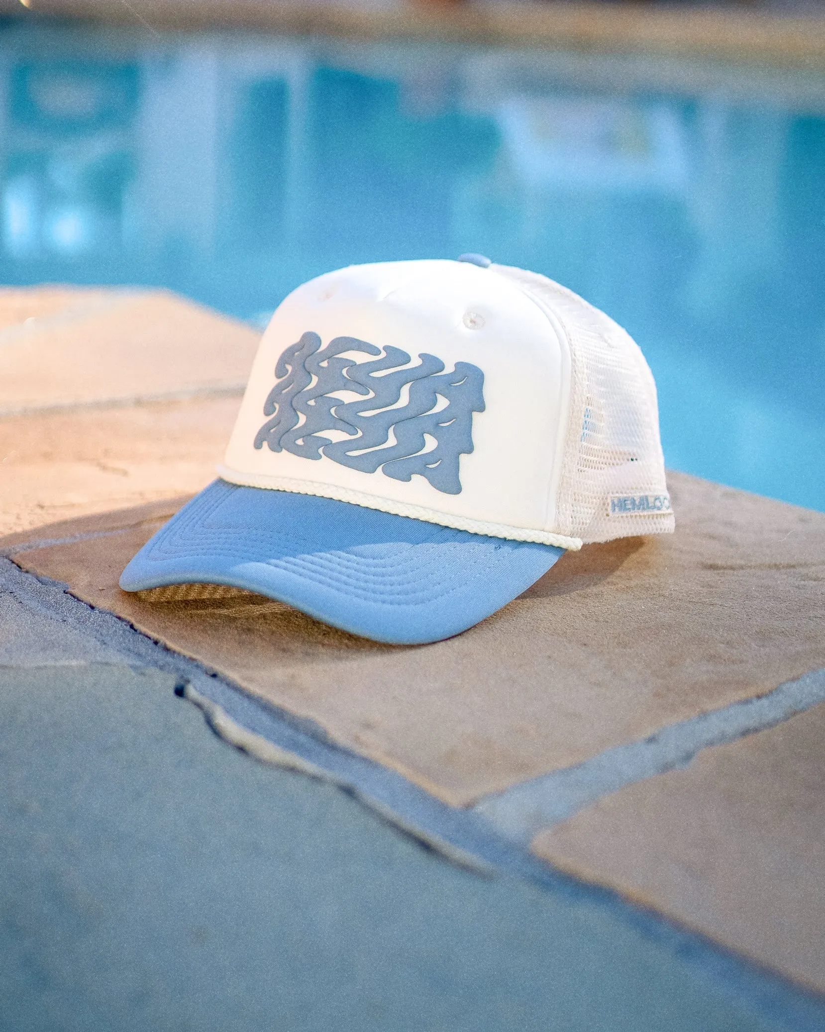 Agua Foam Trucker Hat in Blue sold by Hemlock Hat Co product image thumbnail 2