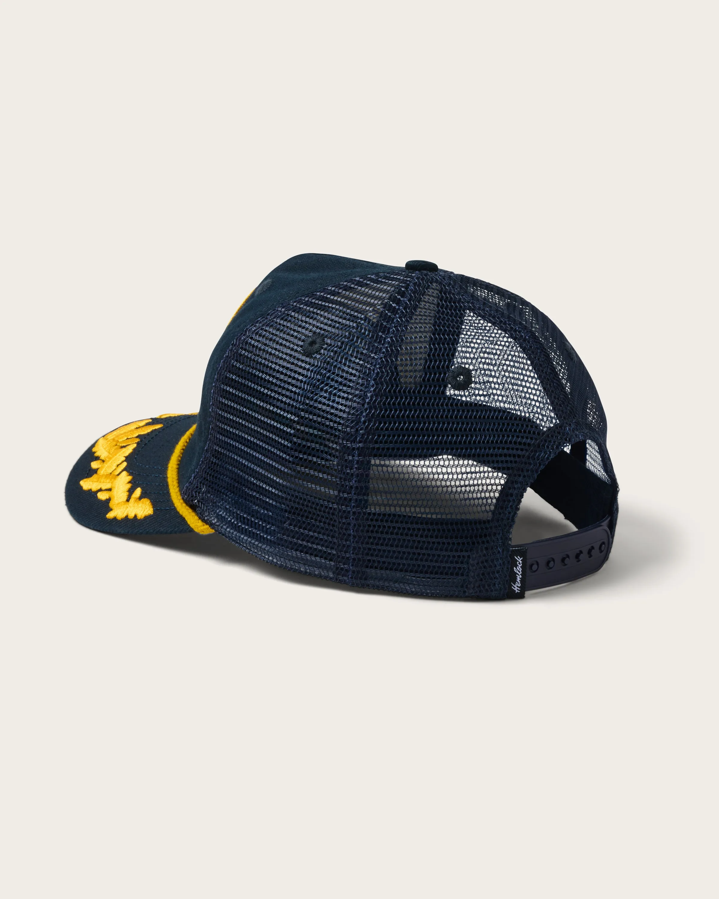 Captain Trucker Hat in Navy sold by Hemlock Hat Co product image thumbnail 4